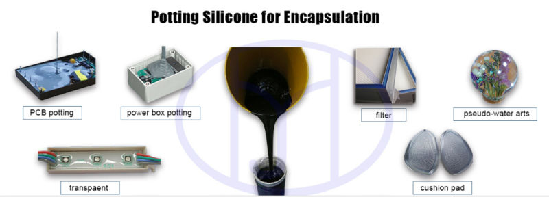 V0 Grade Potting Compound Electricity Insulation Silicon Glue Sealing