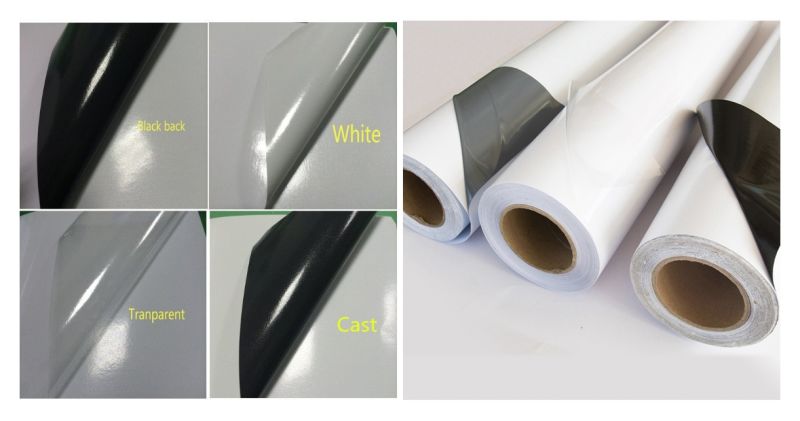 80mciron 100micron White/Gray/Black Glue Self Adhesive Vinyl for Advertising