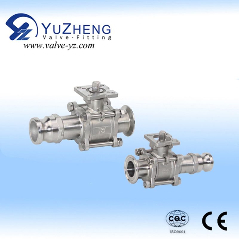 3 Piece Flanged Ball Valve with F Type Quick Coupling