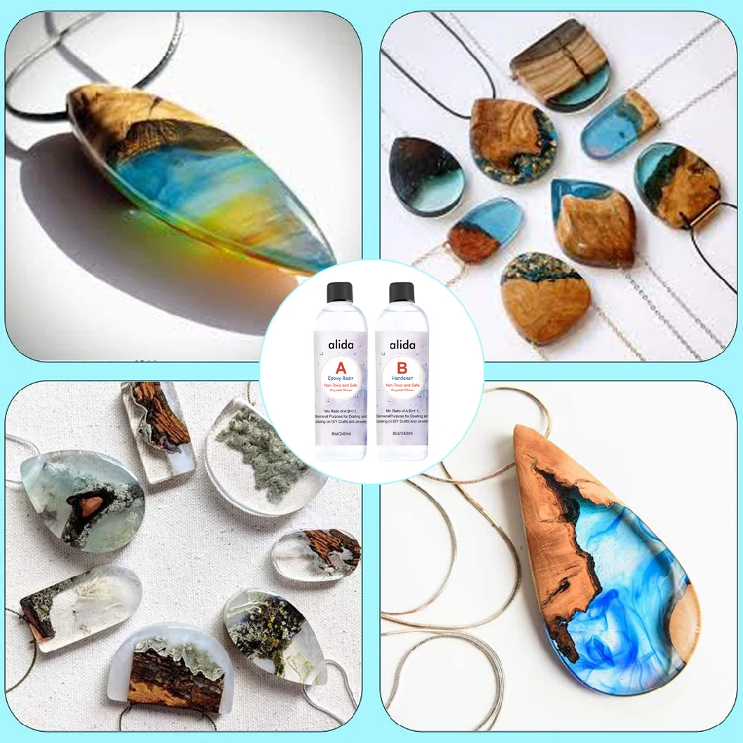 Wholesale Cheap Eco-Friendly Non Toxic Art Crafts DIY Crystal Clear Epoxy Resin for Jewelry