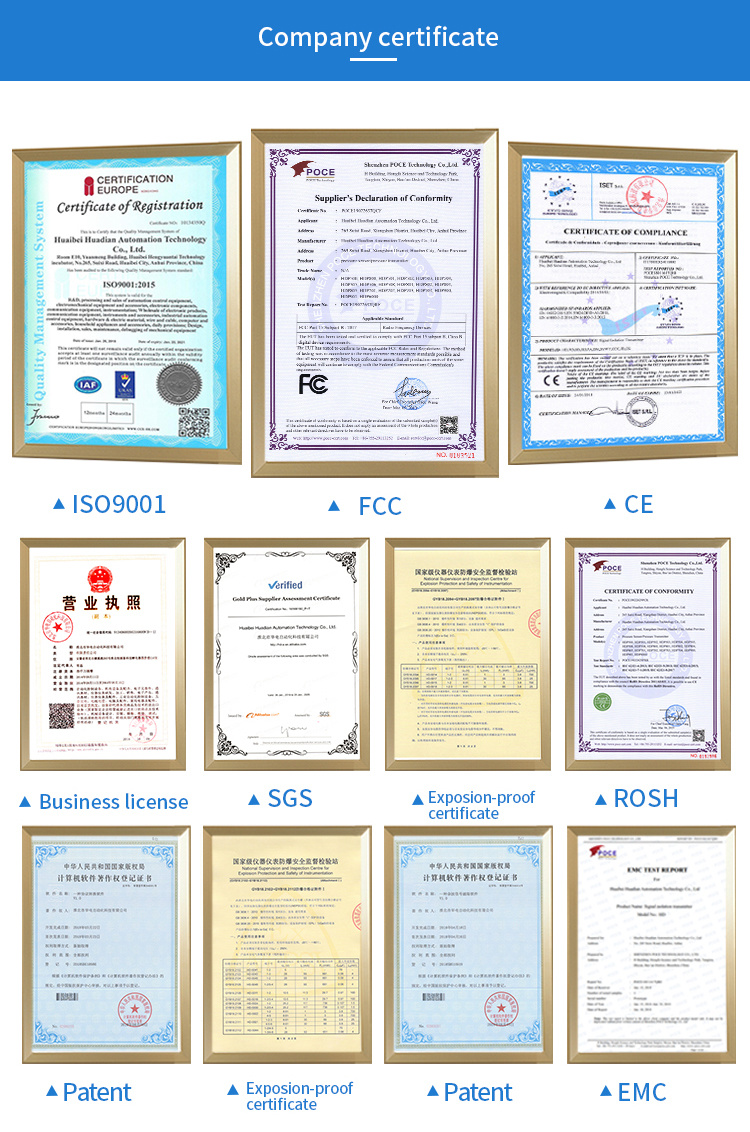 Gauge Pressure Wise 4-20mA Liquid Level High Temp Pressure Transmitter High Temperature