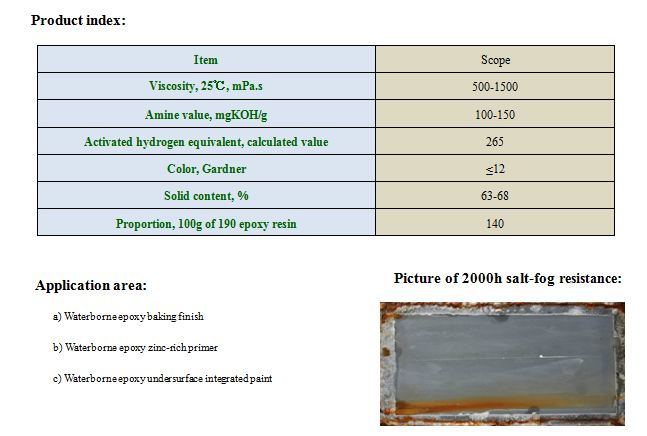 Curing Agent or Hardener for Epoxy Flooring Paint We-8325