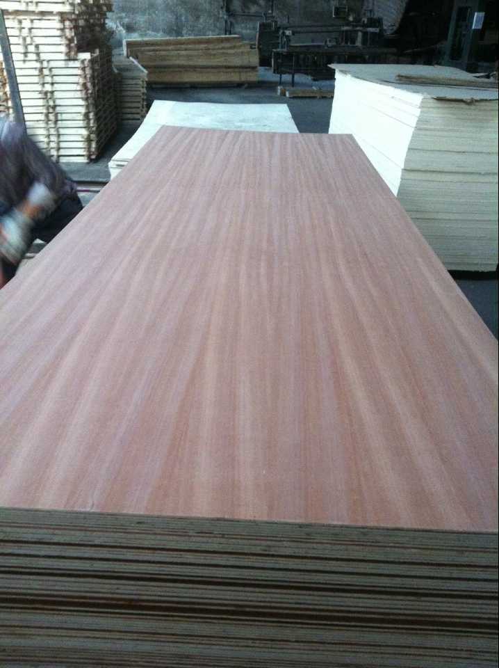 Facotory-Natural Fancy Sapeli MDF E1 Glue in 5mm 12mm 18mm