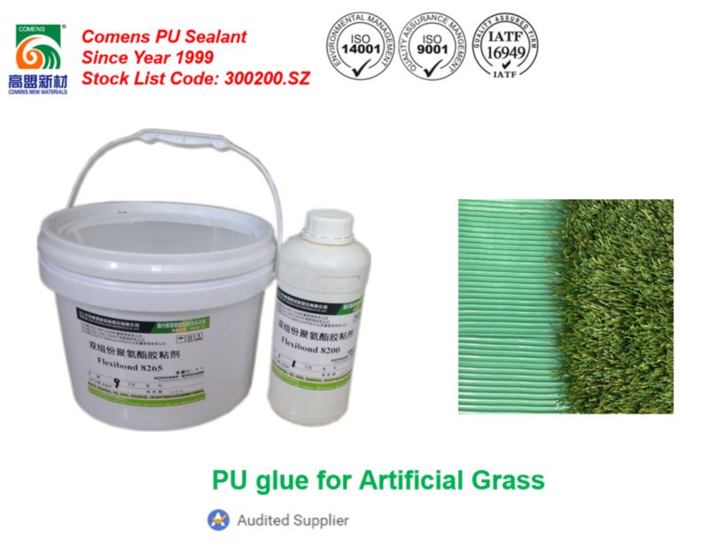 Waterproof Non Toxic Green Color Polyurethane Glue for Artificial Turf (Flexibond 8265)