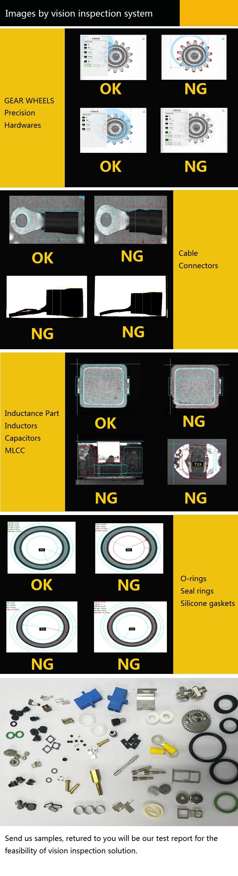 Sealing Ring Automatic Vision Inspection Sorting Machine