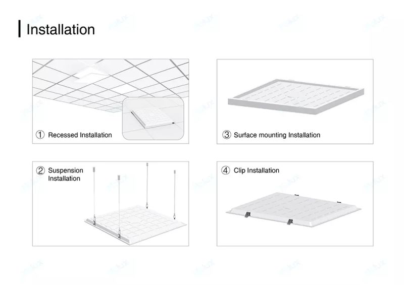 Back-Lit LED Panel Lighting 595*595*32mm 48W 120lm/W