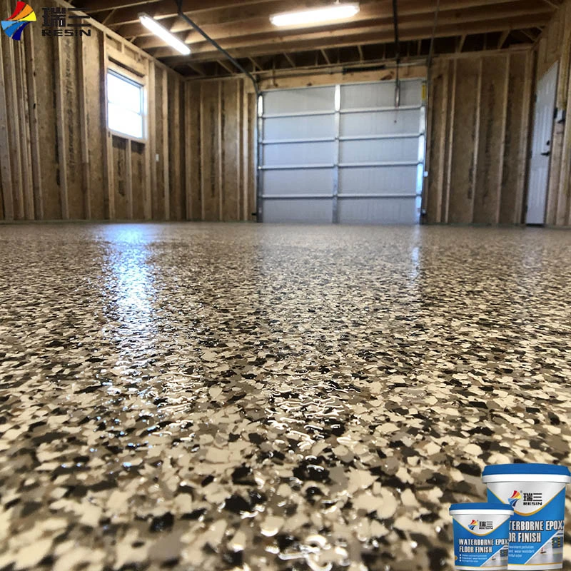 Two Parts Epoxy Resin and Hardener for Flakes Floor Coating