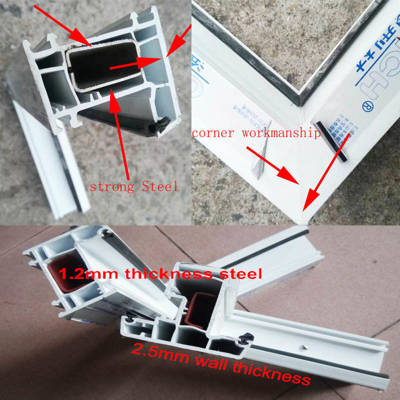 PVC Doors Windows Wood Casement Window Awing Wood Window