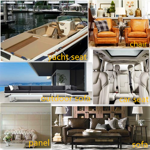 Classic Artificial Synthetic Faux PU Leather for Sofa /Furniture -Hl16/024