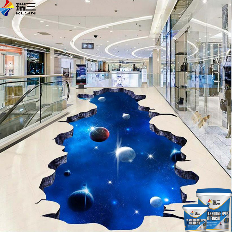 Clear Epoxy Resin Self Leveling Concrete 3D Epoxy Resin for Floor