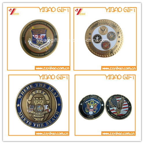 Factory Price Custom Challenge Coin with Epoxy Coating (YB-SM-24)