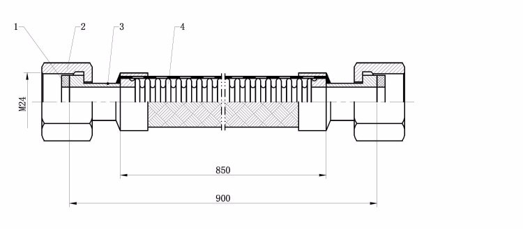 New Design Stainless Steel High Temperature High Pressure Steam Flexible Metal Hose