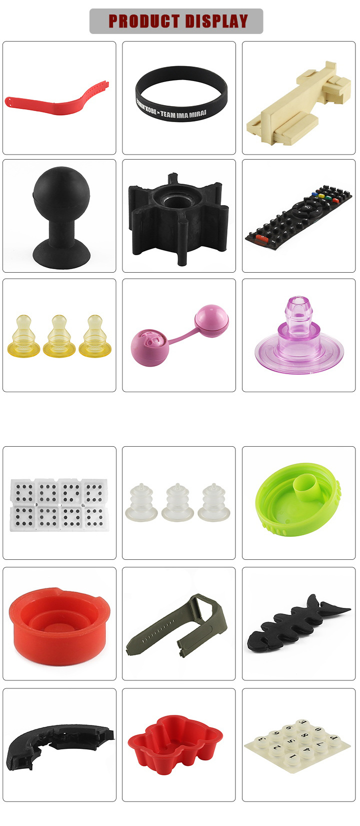 Silicone Molded Rubber Parts with Cheap Price