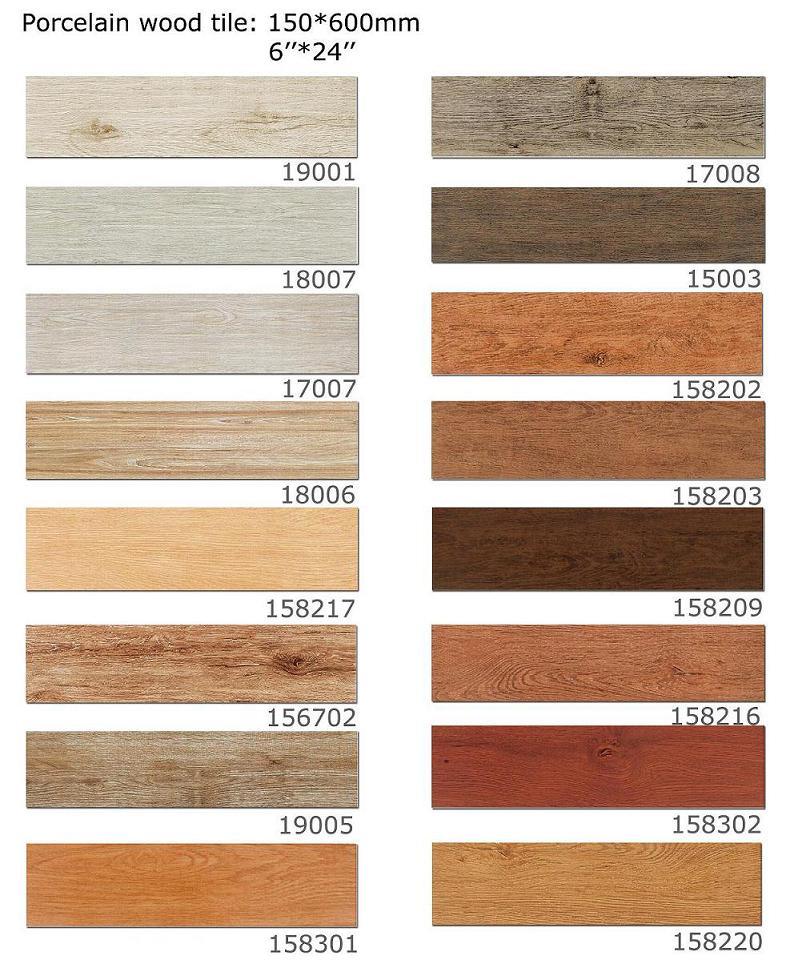 Wood Plank Tile Porcelain Tile Ceramic Tile for Floor Tile