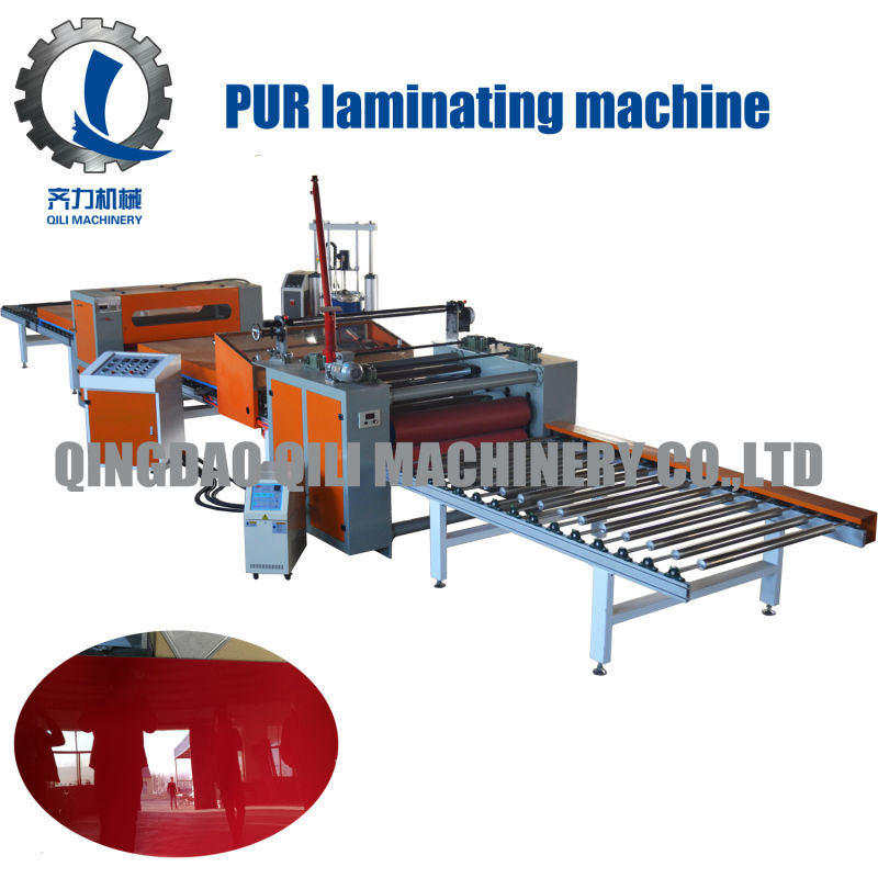 Metal Plate PVC Film PUR Hot Melt Glue Laminating Sticking Machine