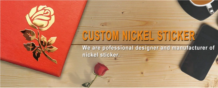 Adhesive Brushed Aluminum Sticker Label Metal Nickel Sticker Logo for Home Appliances Perfume Metal Label