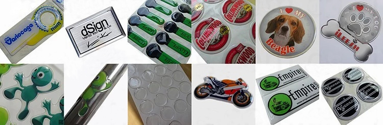 3m Strong Adhesive Custom Printed Transparent Epoxy Sticker