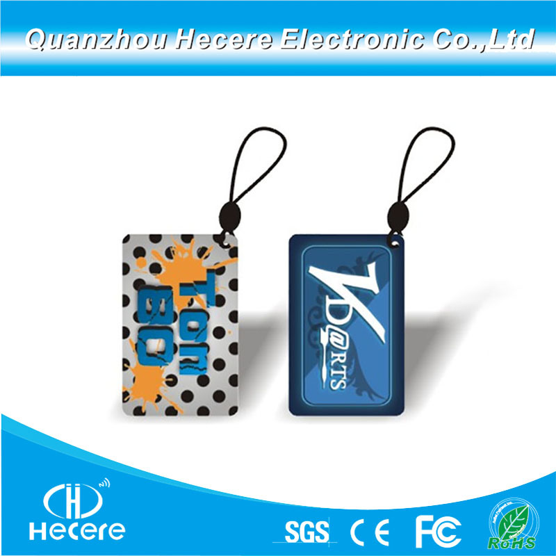 13.56MHz and 860~960MHz Waterproof Rewritable RFID Epoxy NFC Keyfob