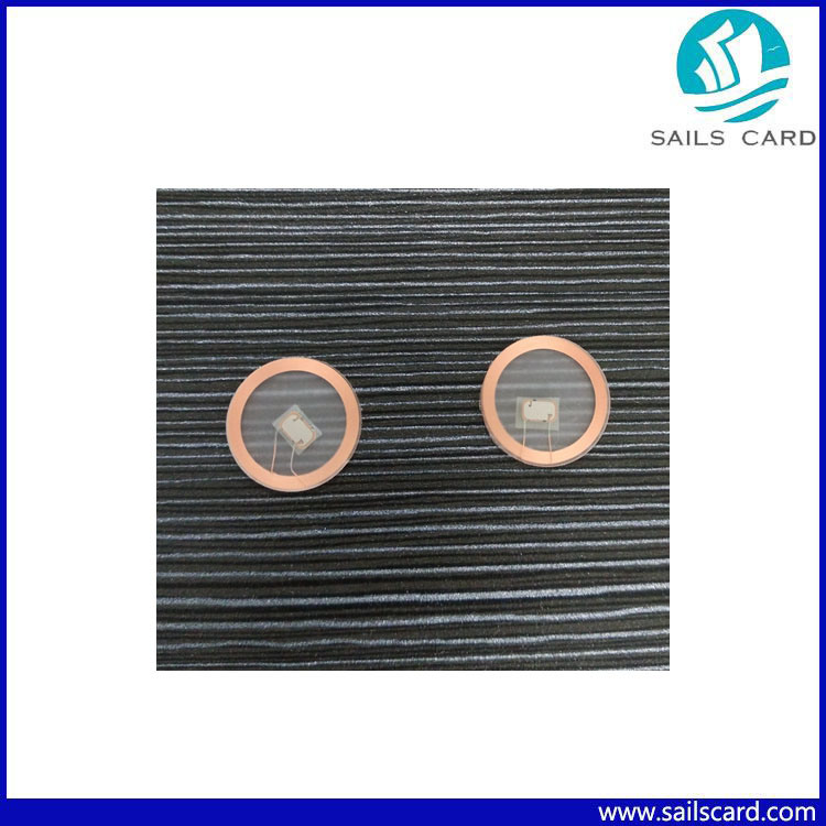 Epoxy Resin NFC F08 Ntag213 Ntag215 Transparent Coin RFID Tag