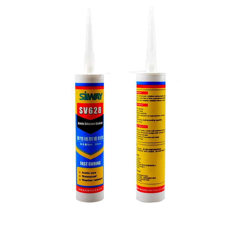 Fast Cure Acetic Glass Silicone Sealant Glue with Good Quality