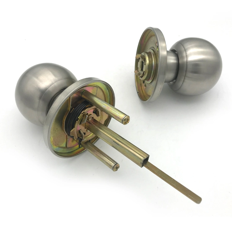 Zhongshan Supply High Safety 587 Ss Stainless Steel Tubular Mortise Cylinder Door Knob Lock