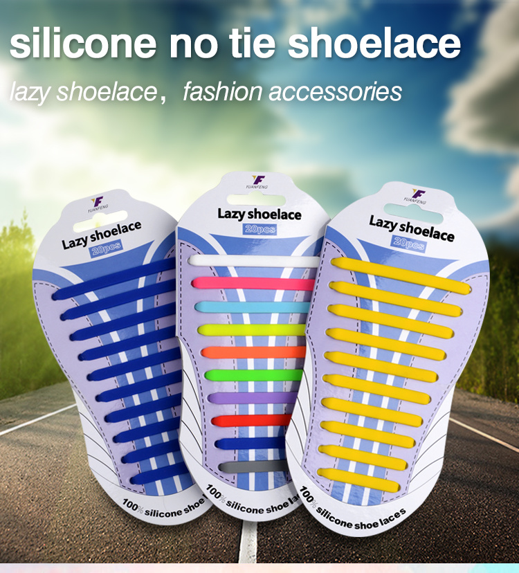 Manufacturer Wholesale Adult Sky Blue Silicone Shoelace with Custom Color