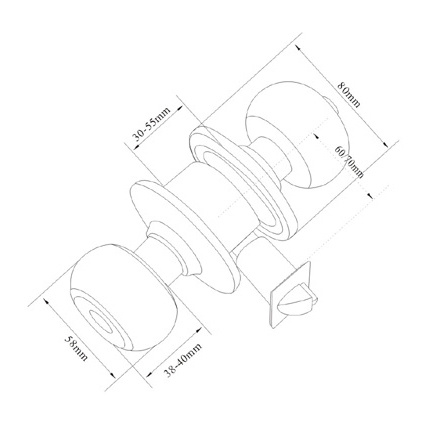 Cylindrical Knob Locks (791)