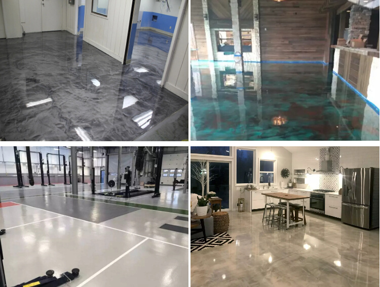 Epoxy Resin Transparent Epoxy Resin for Metallic Epoxy Floor Paint