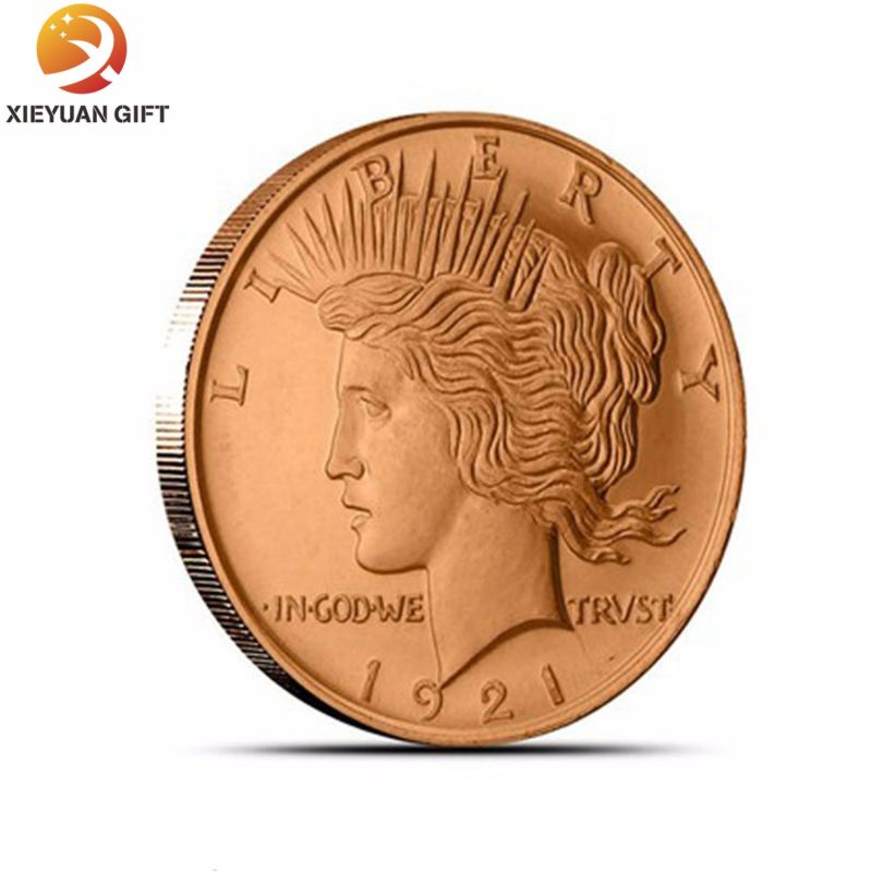 Metal Zinc Alloy Printed Colored Coin with Epoxy Coating