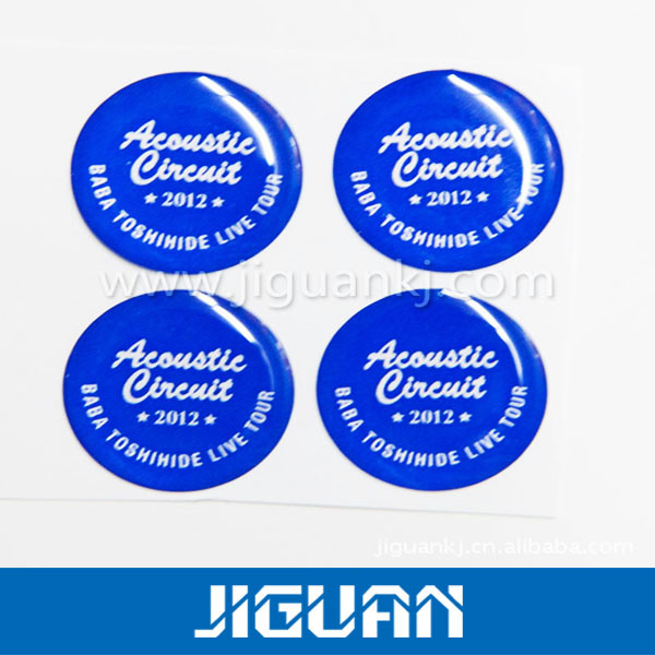 Durable in Use Reliable Quality Cheap Price Custom Crystal Epoxy Sticker