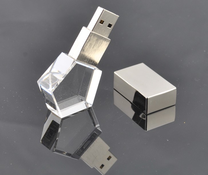 Pentacle Crystal USB Flash Drive Polygonal Crystal USB Flash Disk