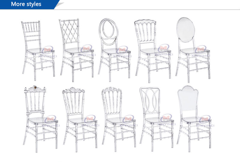 Factory Direct Round Back Resin Clear Tiffany Chiavari Chair for Dining