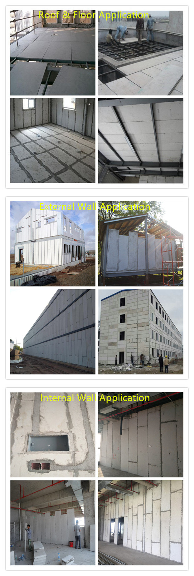 Waterproof Fireproof Best Houses Sound Insulated EPS Cement Sandwich Panel