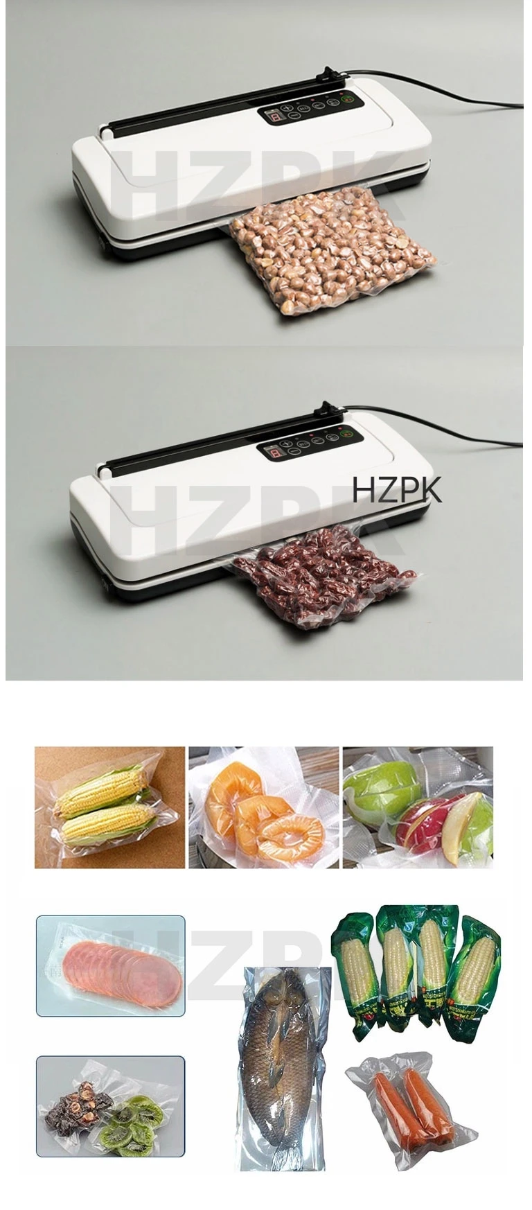 Hzpk Mini Household Hand Food Vacuum Eco Sealer Bag Sealer