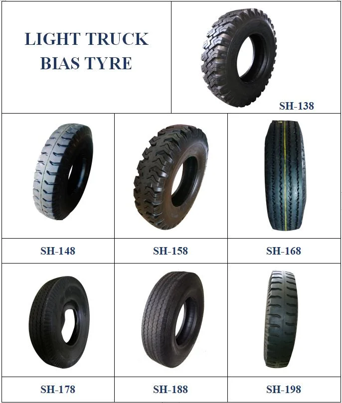 Manufacturer LTB Light Truck Bias Tyre with 5.00-12 500-12 Sh-178 Pattern