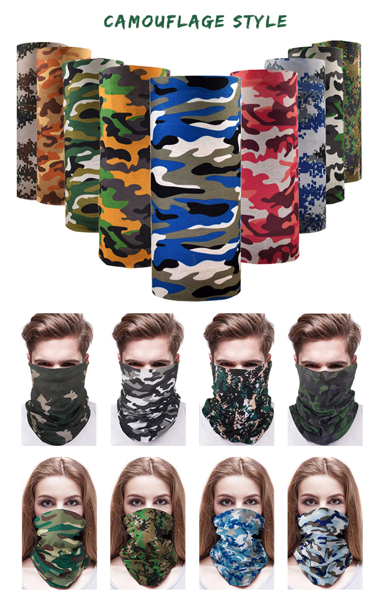 Custom Face Bandana Half Sun Dust Protection, Vivid 3D Tube Seamless Bandanas