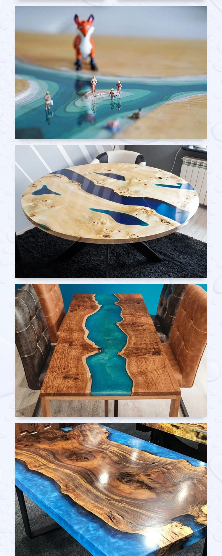 Kaida Epoxy Resin Ab Glue Pure Crystal Colorless UV 1: 1 Liquid 3D Floor River Table Epoxy Coating Epoxy Resin Hardener