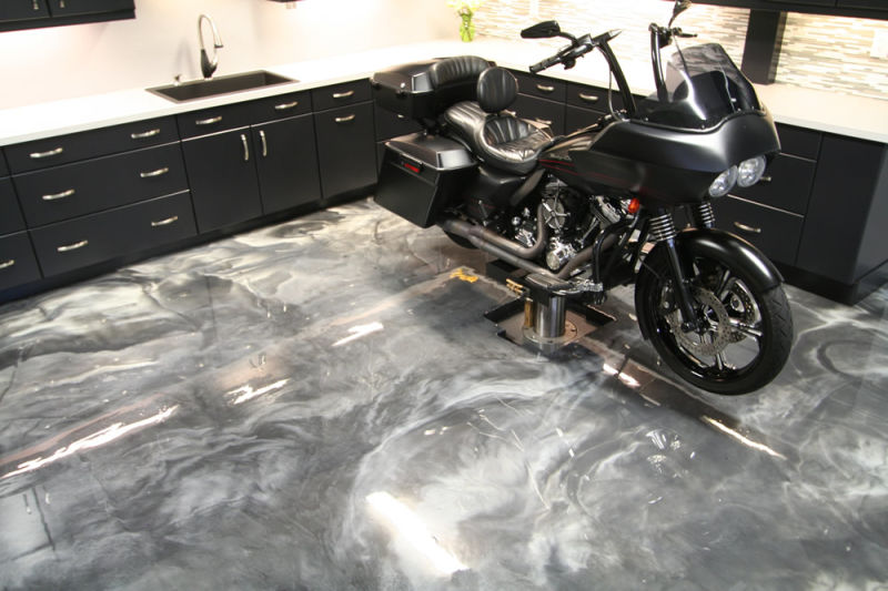 Transparent Resin Metallic Epoxy Floor