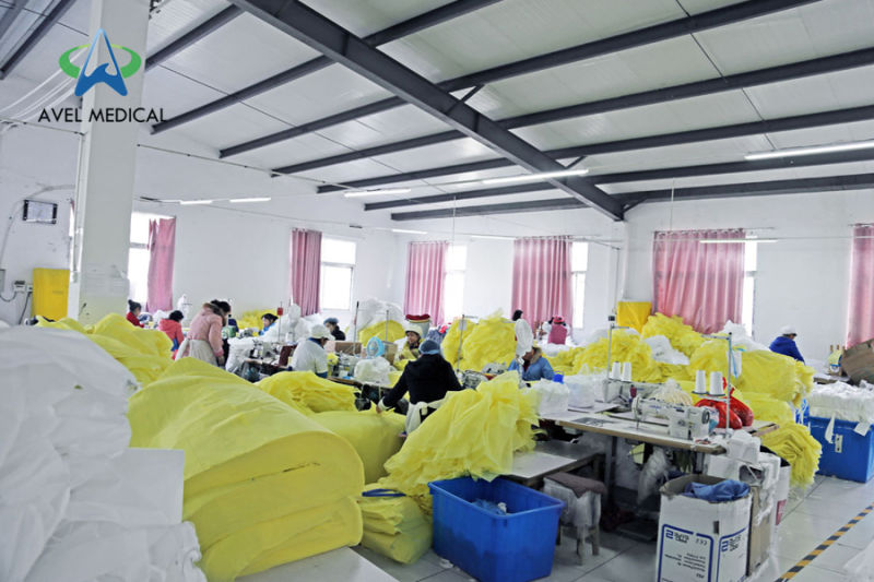 Factory Direct Supply of Disposable Glue Pressing Isolation Gown