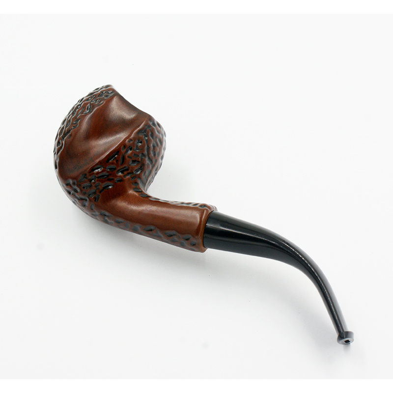 High Quality Wood Smoking Pipe with Resin Material