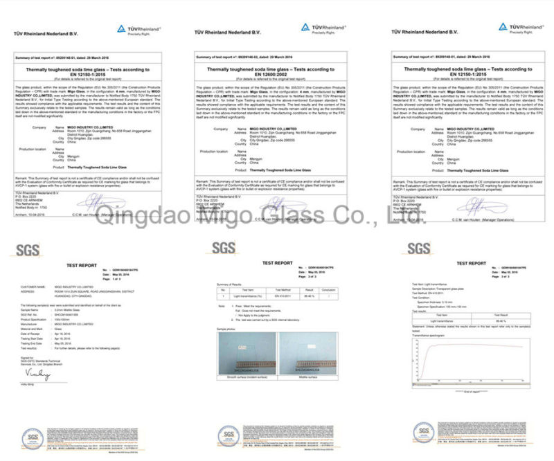 4mm Clear and Ultra Clear Low Iron Float Greenhouse Glass