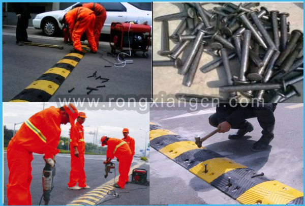 Traffic Safety Portable PU Plastic Speed Bump