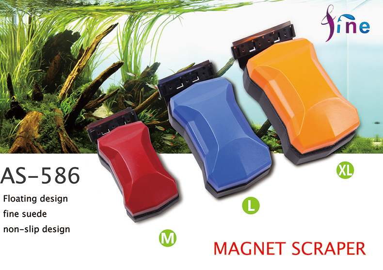 Magnetic Scraper-3 Sizes Available for Acrylic or Glass Aquariums