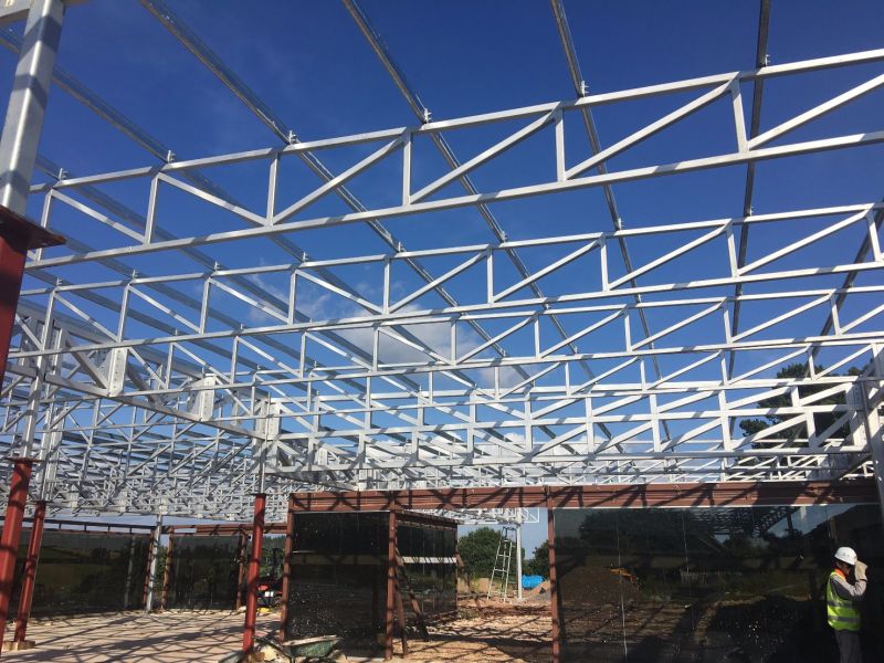 Prefab Installation PIR Steel Structure Pavilion Roof 598