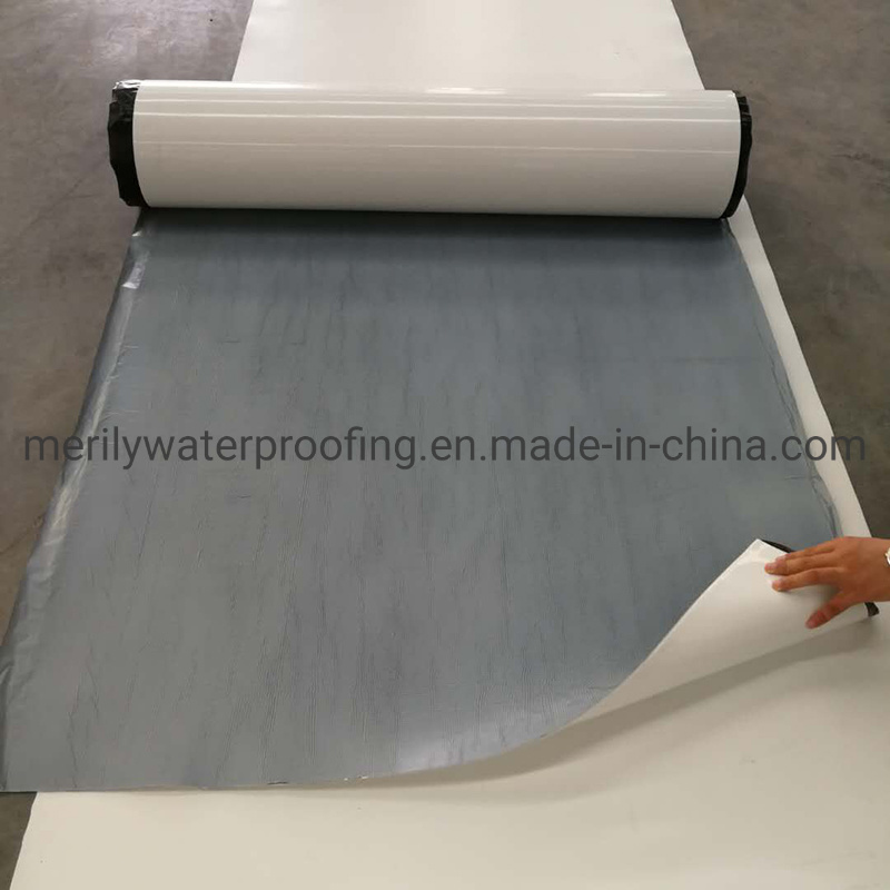 High Polymer Self Adhesive HDPE Waterproof Membrane with Adhesive Glue