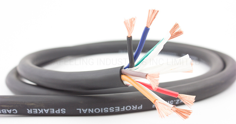 Flexible Electrical 8 Core PVC Insulation Speaker Control Cable Wire