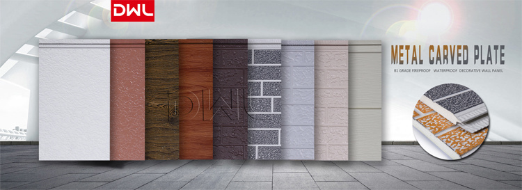 Dwl Polyurethane Cultured Stone PU Foam Insulated Decorative Metal Siding