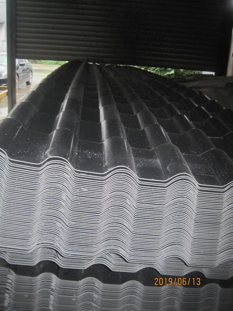 Plastic Glazed Resin Synthetic Roofing Wave Tile, Resin Roof Panel, Resin Roof Sheet