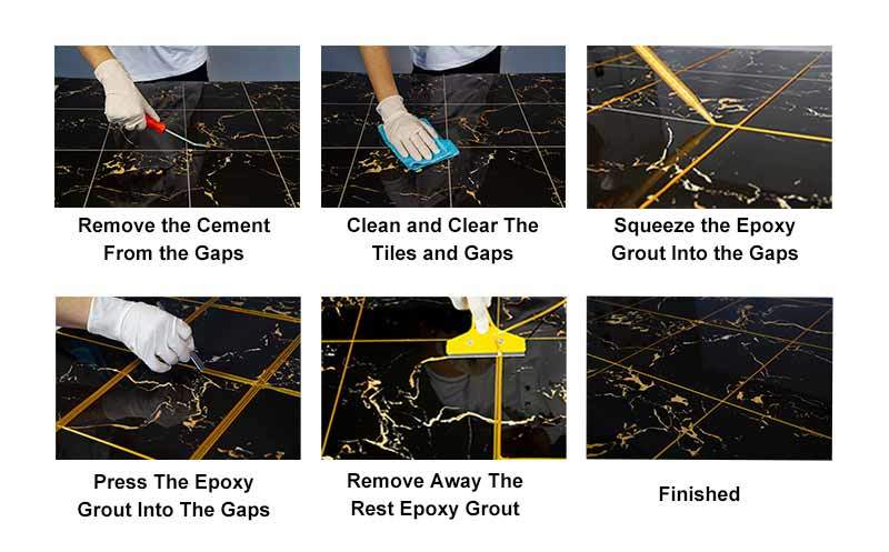 Water-Resistance Double Tube Epoxy Sealant for Tile Grout