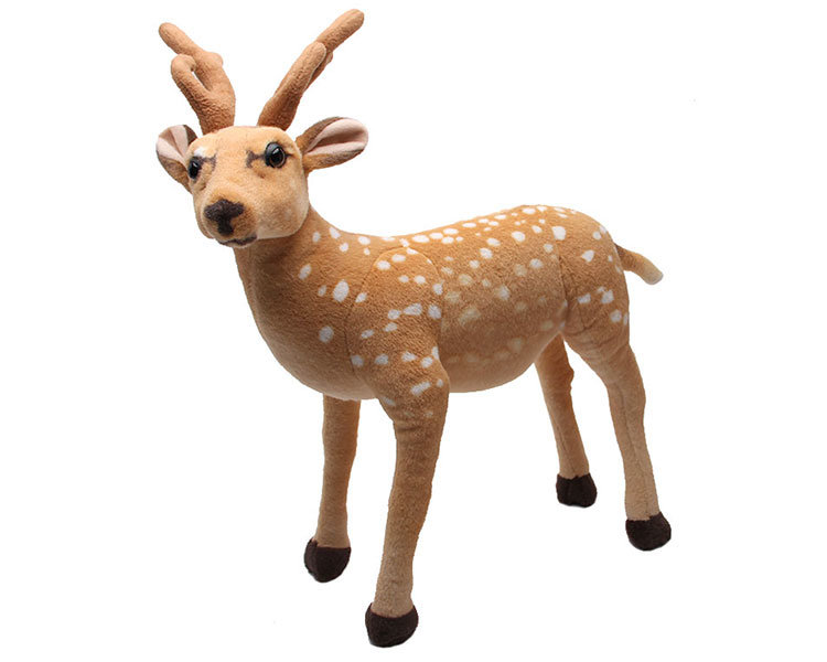 Lovely Sika Deer Doll Plush Animal Toys for Kids